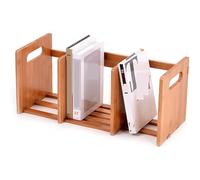 ZQDUFEA Retractable Desktop Bibliothèque Office Tabletop Book Storage Rack Rack Supplies Organisateurs et Accessoires Affichage Stand