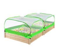 Zqemy Bâche de jardin en maille pour plate-bande surélevée - 100 x 100 x 50 cm - Filet de protection contre les oiseaux pour la protection du jardin
