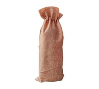 Zqemy Lot de 10 sacs à vin en toile de jute rouge pour décoration de fête, cadeau de mariage, pochette à champagne, sacs d'emballage pour mariage, fête, rangement à la maison, kaki foncé, One Size