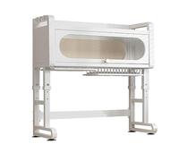 ZQFHSX Égouttoir à Vaisselle à 2 Niveaux avec Couvercle, Grand Espace de Rangement pour bac d'égouttage, Panier, Porte-ustensiles, Porte-Planche à découper et Crochets, Blanc