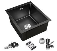 ZQFHSX Évier à Une cuve avec Panier d'égouttage en Acier Inoxydable, Utilitaire, Petit Espace, Cuisine de Camping-Car, Essentiel Polyvalent, Restaurant, Salon de thé, évier pour la vaisse