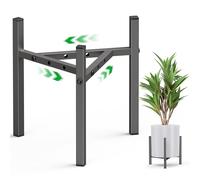 zqiliboyi Support pour plantes d'intérieur et d'extérieur, étagère réglable en métal, robuste et stable, support moderne pour pots de 20 à 30,5 cm, distributeur de boissons glacées - Gris - 1 pièce