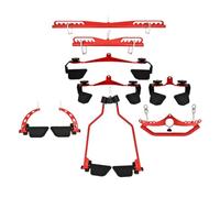 ZQINGQING Accessoires D'éQuipement De Renforcement Musculair Adjustable Fitness LAT Pull Down Bar Gym Pulley Cable Machine Attachments Home Biceps Triceps Back Blaster Rowing Workout Handle(5)