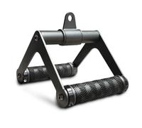 ZQINGQING Accessoires D'éQuipement De Renforcement Musculair Double D Handle 360 Rotataing Cable Row Attachment for Machine Soft Rubber Hanlde Gym Fitness LAT Pulldown Close Grip