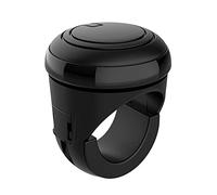 ZQINGQING Boule De Volant Tourner Le Volant Spinner Bouton Rotation roulement en métal poignée d'alimentation en Forme de Boule Booster Ajustement Universel Noir
