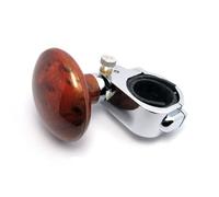 ZQINGQING Boule De Volant Volant de Style de Voiture poignée d'alimentation Balle Commande à la Main poignée d'alimentation poignée Spinner Bouton poignée Bouton tournant Aide(Brown)