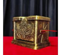 ZQION Boîte de restauration de ruban - Coupez et restaurez le ruban dans une boîte vintage - Restauration visuelle Magia Close-up Illusions Gimmicks Magic Tricks Professional Magician Games Props