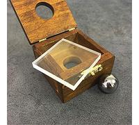 ZQION Boule d'acier à Travers des astuces Magiques en Verre bouchent la pénétration Solide à Travers des Illusions Magiques Solides Accessoires de comédie Magicien Gimmick