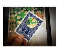 ZQION Carte à changer de forme de trou noir en triangle - Trompe de magie - Illusions de gros plan (dos rouge)