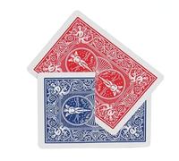 ZQION Carte découpée et restaurée à travers la carte tours de magie, croix hallucination intersection, carte Gimmick, accessoires de magie, illusions de magie de rue (A)