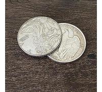 ZQION Gravity Flipper Coin Magic Tricks Walking Liberty Demi Dollar Magicien Gros plan Illusions Gimmick Props Mentalisme