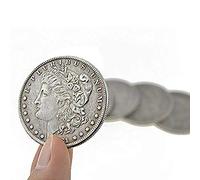 ZQION Lot de 10 pièces de monnaie Morgan Dollar (3,8 cm de diamètre) pour tour de magie, pièces d'apparence/disparition de magicien