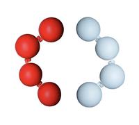 ZQION X-Balles multiplicatrices - tours de magie classiques - Une à quatre balles - Effet d'apparition ou de disparition - Illusions de scène - Gimmicks - Mentalisme (blanc, version gauche)