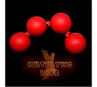 ZQION X-Balles multiplicatrices - tours de magie classiques - Une à quatre balles - Effet d'apparition ou de disparition - Illusions de scène - Gimmicks - Mentalisme (rouge, version main droite)