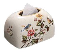 ZQJKL Boîte À Mouchoirs en Céramique Distributeur de Mouchoirs Distributeur de Papier Décorations pour Hôtel Bureau Bureau De Table Décoration,2