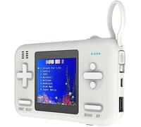 ZQJYMXY Console de jeu Power Bank 2 en 1, banque d'alimentation 8 000 mAh intégrée, 3 câbles de données cachés différents et 416 jeux classiques for le meilleur cadeau d'enfance, noir (Size : White)