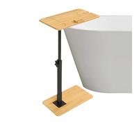 Zqkimzi Adjustable Couch Table, C Shape Table, Couch Side Table, 39x23x43 cm, Height Adjustable C Table with Phone Slot, Perfect for Narrow Spaces in Living Room, Bedroom, Or Bathroom