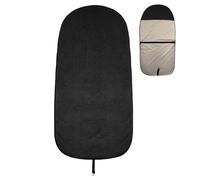 Zqkimzi Car Seat Sweat Towel Cover, Absorbent Seat Protector, Machine Washable Post-Workout Sleeve, Vehicle Interior Accessory for Gym, Sports, Travel, 56.3x29.53 inches, Black and Gray