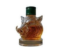 Zqkimzi Carafe À Whisky,Récipient à Alcools Décoré d'un Sanglier - Carafe Décorative Verre Pour Voyage Mariage Housewarming Extérieur Décoration Maison
