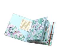 Zqkimzi Dossier de poche de fichiers, intercalaires à onglets de classeur - Classeur portable à 3 anneaux antiadhésif | Fournitures scolaires, fournitures de bureau au format lettre avec séparateur