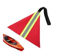 Zqkimzi Drapeau Rouge Pour Chargement Camion - Drapeau de Remorque et Camion pour Kayak | Accessoires De Poteau Réfléchissant À Haute Visibilité Pour Remorquage De Voiture, Camping-car, Attelage,