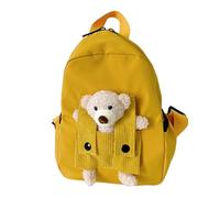 Zqkimzi Kids Backpack, 3D Bear Bookbag, Spacious Interior Design, Lightweight Comfortable Straps, School Bag for Girls, Boys, Students, Outdoor, Trips, Camping, 10.63x8.27x3.94 inches