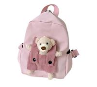 Zqkimzi Kids Backpack, 3D Bear Bookbag, Spacious Interior Design, Lightweight Comfortable Straps, School Bag for Girls, Boys, Students, Outdoor, Trips, Camping, 10.63x8.27x3.94 inches