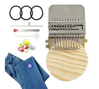 Zqkimzi Métier à Raccommoder | Fournitures de Rapiéçage de Petits Patchs,Métier À Tricoter Débutant Pour Habits Chaussettes Jeans | Projets Créatifs Laine Crochet Broderie Arts Du Fil