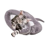 Zqkimzi Nid pour chat - Coussin doux pour chiot - Lit pour chaton | 50 x 40 x 10 cm, sac de couchage pour chat et sac douillet pour un confort et une chaleur ultimes pour chats et chiens
