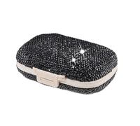 Zqkimzi Pilulier Quotidien En Strass, Pilulier Scintillant, Pilulier À Paillettes, Pilulier Avec Strass, Pilulier Tendance En Strass Pour Un Usage Quotidien