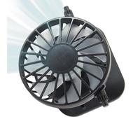 Zqkimzi Solar Fan Hat Replacement, Lightweight Cooling Accessory, Quiet Three-Speed Adjustable Fan Attachment for Outdoor Swimming Beach Travel Hiking Sports Camping, 7x9x6cm