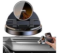 Zqkimzi Support de téléphone de voiture avec capteur intelligent rotatif à 360°, support de téléphone de véhicule 15 W, chargeur sans fil - Support de tablette antidérapant pour navigation, autoroute