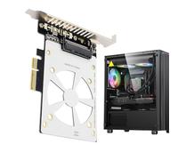 Zqkimzi U.2 Expansion Adapter, U.2 Interface 4.0 Card, High-Speed Transfer Drive Connector, Stable Data Link for Tech Hobbyists, System Builders, and Performance Upgrades, 4.72x4.72x1.18 inches