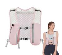 Zqkimzi Veste D'Hydratation pour Femmes Courreuses - Veste D'hydratation avec Sangle Réglable - Poche Téléphone Anti-Dérapant pour Cyclisme Camping Marathons Hommes Femmes