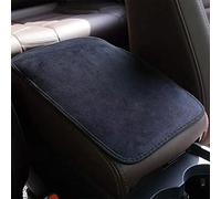 ZQMALL Tapis d'accoudoir en Cuir suédé de Voiture, Coussin d'accoudoir de Couverture de Console Centrale de Voiture Housses d’accoudoirs pour Hyundai Sonata Elantra Tucson,A-Black