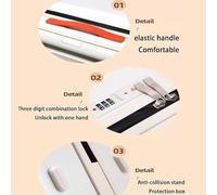 ZQNDFAC Nouveau Bagages légers, valises à Main avec roulettes, Levier de réglage, Valise de Grande capacité, Bagages enregistrés Valise de Voyage