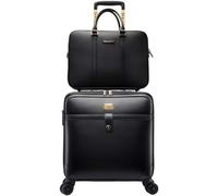 ZQNDFAC Nouveau Ensembles de valises en Cuir de 2 pièces, Sac à roulettes, Sac de Rangement de Grande capacité, Bagages à Main, Roues à Double fileur Valise de Voyage