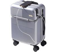 ZQNDFAC Nouveau Valise PC épaissie avec Port de Chargement USB et Serrure à Combinaison TSA Bagage à Main avec Roues pivotantes Bagage à Main Valise de Voyage