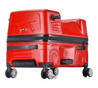 ZQNDFAC Nouveau Valises d'équitation créatives avec Roues universelles à 360 °, Bagages à Main pour Enfants, boîtier de Chariot de Voyage Portable en Forme de Voiture Valise de Voyage
