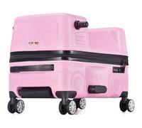 ZQNDFAC Nouveau Valises d'équitation créatives avec Roues universelles à 360 °, Bagages à Main pour Enfants, boîtier de Chariot de Voyage Portable en Forme de Voiture Valise de Voyage