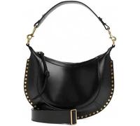 ZQNDFAC Sac à bandoulière Demi-Lune rétro Rivets Sac à bandoulière pour Femmes Sac Hobo en Peau de Vache avec Large Sangle Cadeaux de Noël