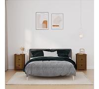 ZQQLVOO Armoire à vin en pin Massif Gris 23x34x61 cm avec tiroir spacieux, Dessus Robuste pour Objets décoratifs, Rangement Pratique, Fixation Murale Incluse, mobilier intérieur