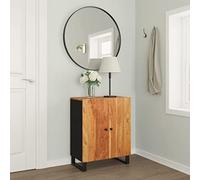 ZQQLVOO Armoire de cuisine, buffet, armoires de rangement, buffet, 60 x 33 x 75 cm, bois d'acacia massif, pour salon, salle à manger et cuisine