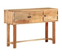 ZQQLVOO Armoire de rangement de cuisine, buffet, serveur, buffet, buffet, 115 x 35 x 75 cm, bois massif d'acacia pour salon, salle à manger et cuisine