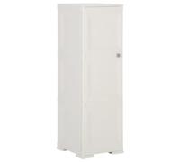 ZQQLVOO Armoire multi-usages en plastique 40 x 43 x 125 cm Design bois Blanc angora