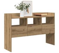 ZQQLVOO Armoire Roulante Chêne Artisanal 46x36x59 cm en Bois d'Ingénierie avec Grand Espace de Rangement et Dessus Robuste pour Salon et Salle à Manger, Structure Durable et Facile