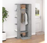 ZQQLVOO Armoires Buffet Armoire multi-usages Armoires de couloir 2 pièces Gris Sonoma Bois