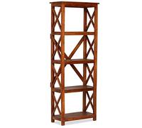 ZQQLVOO Bibliothèque en bois massif d'acacia aspect palissandre 60 x 30 x 160 cm - Rangement DVD + étagère CD - Étagère multifonctionnelle pour salon, chambre à coucher, cuisine