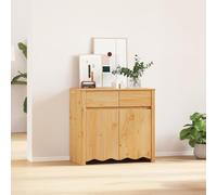 ZQQLVOO Buffet DRAMMEN - Commode - Armoire de jardin pour bureau et chambre à coucher - 79 x 43 x 75,5 cm - Bois de pin massif