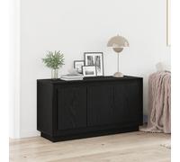 ZQQLVOO Buffet en chêne noir - Armoire pour bureau et salon - 102 x 35 x 55 cm - Matériau dérivé du bois